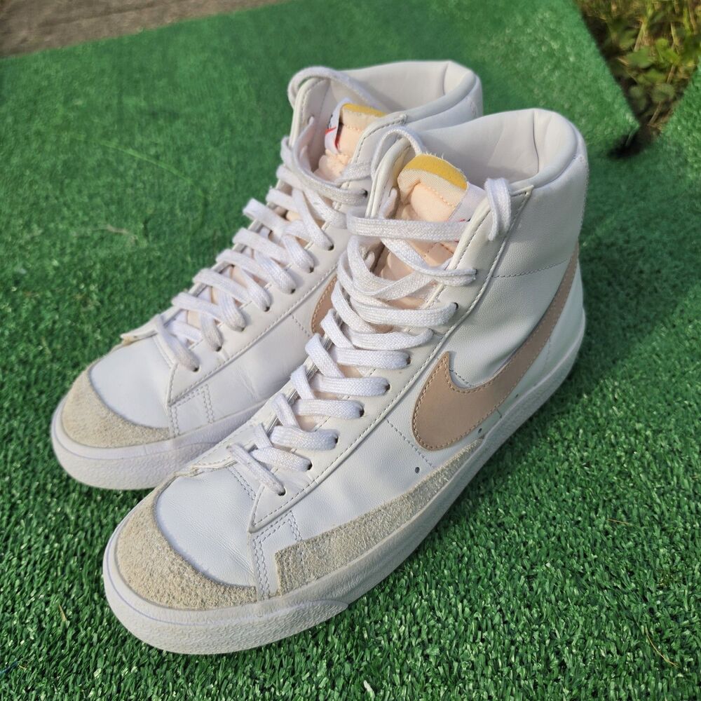 Nike Womens Blazer White Pink Oxford Size 10 CZ1055-118
